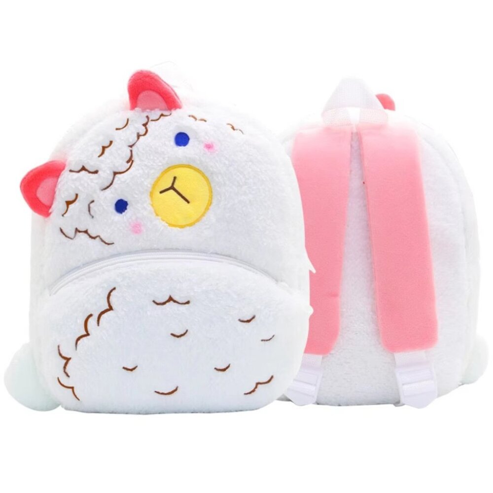 Cute Animal Plush Backpack for Toddlers Kids Gift Bag ( alpaca )
